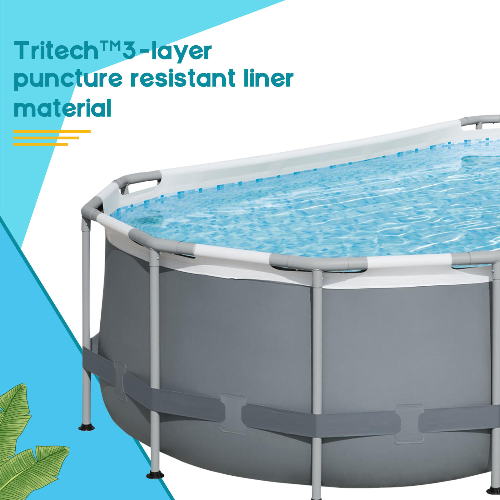 Bestway Oval Pool Power Steel Kit 4.24m x 2.50m x 1.00m