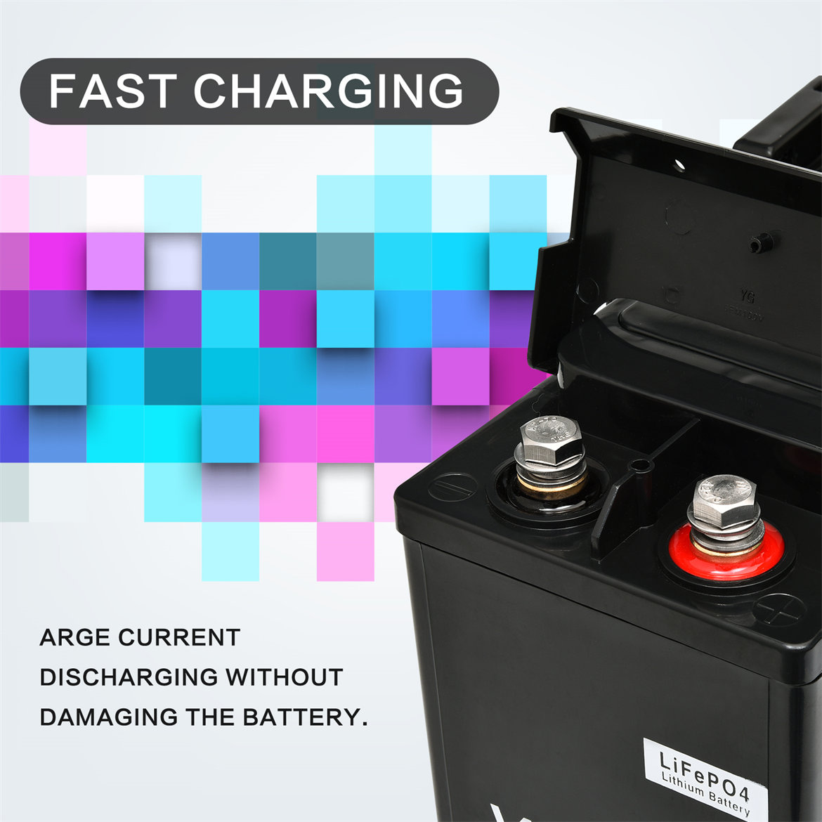 VoltX 12V 200Ah Slim Lithium Battery Image 7