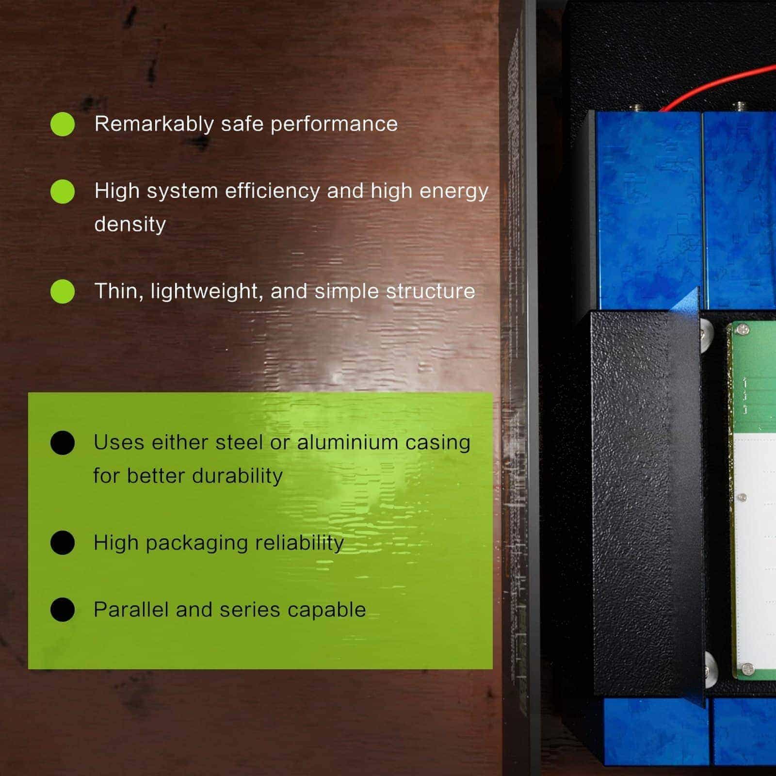 VoltX 12V 300Ah Pro Lithium LiFePO4 Battery Features
