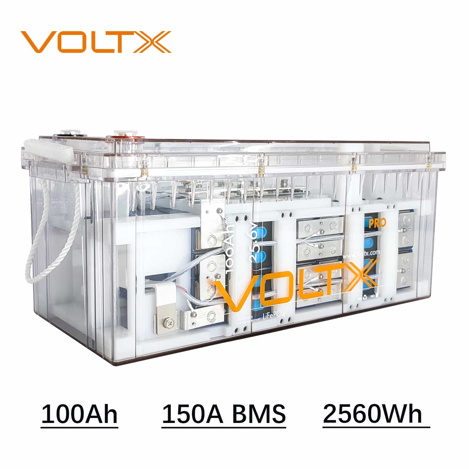 VoltX 24V 100Ah Pro Lithium LiFePO4 Battery